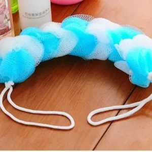2PCs Wash Brush Bath Back Hanging Mesh Shower Sponge ? Soft Exfoliating Braid Loofah (Random Color) - Image 4