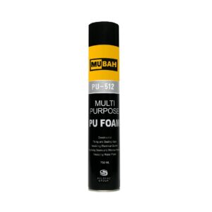 Mubah PU Foam Spray 750ml ? Multipurpose Expanding Foam for Gaps, Joints, and Crack Filling | PU 512 High-Performance Sealant - Image 3