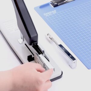 Heavy Duty Stapler Machine ? Staples 100, 150 & 200 Sheets, Metal Body, Ergonomic Handle, Adjustable Paper Guide, Anti-Jam Mechanism - Image 5