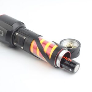 Long Range LED Rechargeable Flashlight ? 26650 Battery, Power Bank Function, Battery Level Display, Zoom - Image 2