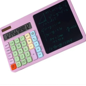 2-in-1 Calculator with LCD Writing Tablet ? Dual-Function Office & School Gadget | Portable & Eco-Friendly |Random Color - Image 4