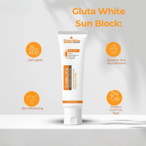 GlutaWhite Sunblock SPF 60+ ? Moisturizing & Brightening UV Protection ? 65gm for All Skin Types - Image 3