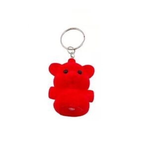 01 PCs Cute Key Chain Teddy Cherry | Small Red Bear Key Chain | Teddy Bear Key-Chain For Girls - Red Color Teddy Bear Keychain - Image 3
