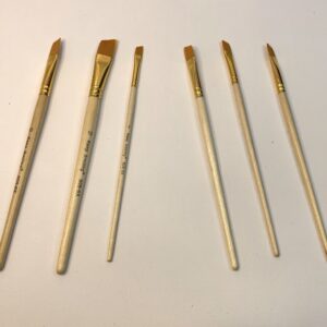 Pack of 6 Professional Angular Brush Set for Artists ? Wooden Handle & Ultra-Soft Tapered Bristles | Multi-Purpose Brushes for Painting, Designing, Calligraphy & Craft | Ideal for Acrylic, Oil & Watercolors - Image 2
