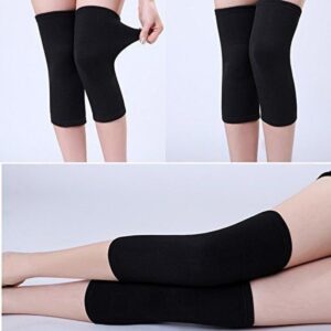 Unisex Wool Knee Length Leg Warmers ? Plain Black, Comfortable & Stylish Winter Wear, Easy to Wear & Wash, Formal Outfit Accessory, (1 Pair) - Image 4