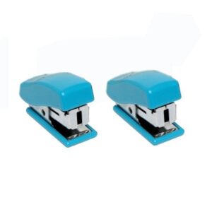 Pack of 2 Mini Staplers with Pins ? Compact, Smooth, and High-Quality Office & School Use (Random color) - Image 1