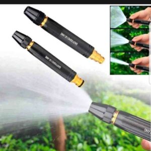 Adjustable Water Spray Nozzle ? Durable Plastic Garden Hose Sprayer (Black, 1 Pc) - Image 2