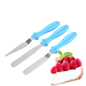 3-Piece Cake Decorating Knife Set ? Stainless Steel Spatula & Cream Spreader Tools (Multi-Color) - Image 4