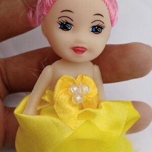 1Pcs Beautiful Baby Doll Keychain/Keyring for Girls & Womr Bike, Car, Bag & Handbag Accessories (Random coloen, fors) - Image 4