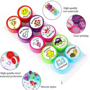 Appreciation Stamps ? Kids Stamp Set for Motivation | Self-Inking | Pack of 10 - Image 1