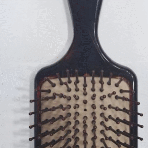 01 PCs - Paddle Hair Brush with Scalp Massager ? Wooden-Style Handle, Nylon Pin Detangling Brush with Cushion Pad for Wet & Dry Hair - Image 5