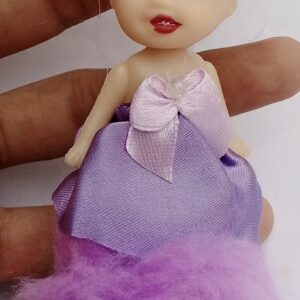 1Pcs Beautiful Baby Doll Keychain/Keyring for Girls & Womr Bike, Car, Bag & Handbag Accessories (Random coloen, fors) - Image 3