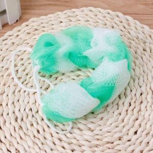 2PCs Wash Brush Bath Back Hanging Mesh Shower Sponge ? Soft Exfoliating Braid Loofah (Random Color) - Image 3
