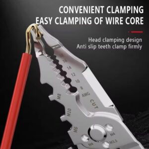 Multi-Function Wire Stripper and Cutter ? 10-in-1 Electrical Tool with Wire Cutting, Stripping, Crimping & Screw Functions - Image 1