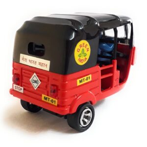 Musical Electric Tricycle Rickshaw Toy for Kids ? Battery Operated with Front & Rear Lights, Music, Durable Plastic Build, (Multi-Color) - Image 1