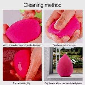 Beauty Blender Sponge & Powder Puff Set ? Multicolor Makeup Applicators for Face Powder, Cream Blush & Concealer (Pack of 6) (Random Colors) - Image 1