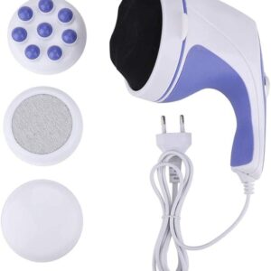 4 in 1 Relax & Spin Tone Vibration Electric Massager | Electronic Relax & Spin Body Massager With Different Heads ( Random Color ) - Image 4