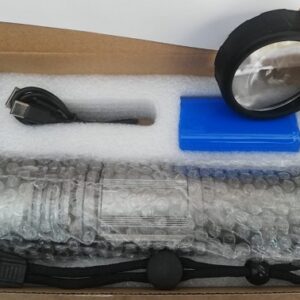 Tactical LED Flashlight Kit SP-38-1 ? Rechargeable High Power Torch with 3x18650 Batteries & Portable Hard Case - Image 2