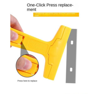 Heavy-Duty Razor Blade Scraper Tool for Removing Labels, Stickers, Caulk, Adhesive & Paint ? Multipurpose Cleaning Tool for Glass, Tiles & Smooth Surfaces | Wall Scraper |Scraper With Blade |? - Image 4