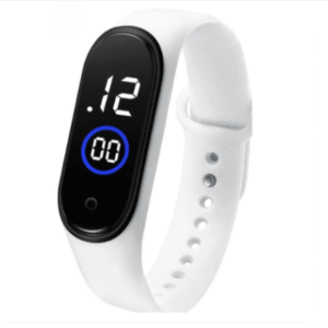 Latest  M4 LED Watch Digital Sports Bracelet for Boys & Girls ? Waterproof Touch Display ? Random Band Color (Without Box) - Image 3