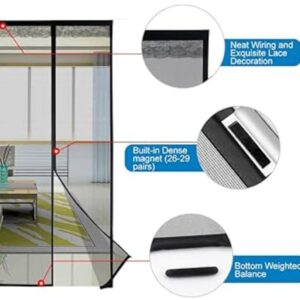 Hands-Free Retractable Magic Mesh Screen Door ? Magnetic Closure, Easy Install, Keeps Bugs Out - Image 3
