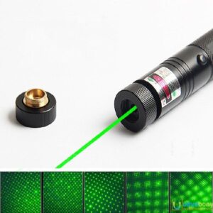 Special Edition High-Power 303 Green Laser Pointer with Adjustable Focus, 8 Designs & Shapes, 5km Range ? Rechargeable Battery, Charger & Safety Lock - Image 2