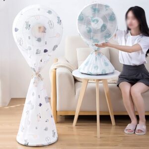 High Quality Dustproof All-inclusive Electric Fan Dust Cover Household Floor Fan Cover Protective Cover Stand Fan - 01 PCs - Random Print - Image 3