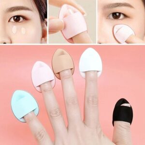 12pcs Mini Finger Powder Puff Set Air Cushion Sponge Concealer Foundation Makeup - Image 1