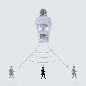Infrared Motion Sensor Lamp Holder ? 360? Smart Light Socket with Automatic On/Off Detection - Image 3