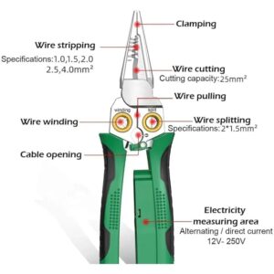 8-in-1 Wire Stripper & Voltage Tester ? Multi-Purpose Electrical Tool for Professionals - Image 3