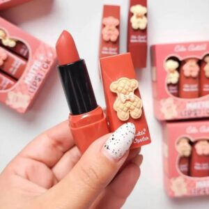 Color Castile Pack of 3 Bear Shape Matte Lipsticks ? Long-Lasting, Bold & Vibrant Makeup Essential - Image 2