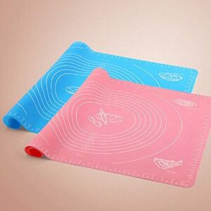 Silicone Pastry Mat ? 14 Inch Round Non-Stick Baking Mat with Measurements ? Food-Grade, Heat-Resistant, Reusable Rolling Surface for Dough, Pizza, Pie, and Fondant (Random Color) - Image 3