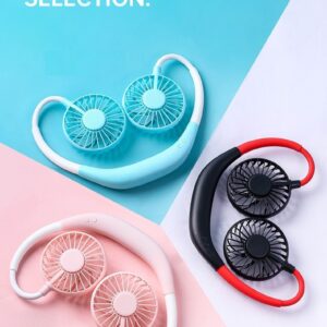 Sports summer neck fanUSB Rechargeable (Random Color) - Image 4