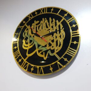 Islamic Acrylic Mirror Wall Clock - Image 3
