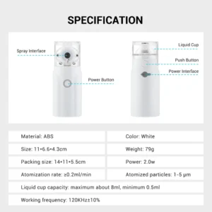 Portable Nebulizer For Asthma Inhaler Nebulizer Machine For Kids And Adults Medical Asthma Nebulizer - Image 3