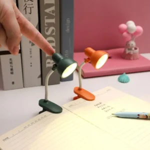 Mini Book Light with Clip Portable LED Reading Lamp Travel Bedroom Night Light Night (Random color) - Image 5