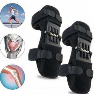 Join Support Knee Pad Breathable Non slip Power Lift Spring Force Knee Booster Tendon Brace Band  Pair - Image 3