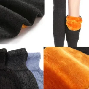 ( Pair ) Unisex Women Men?s Cashmere Wool Knee Brace Pads | Winter Warm Thermal Knee Warmers Velvet Knee Protector (random color) - Image 4