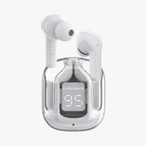 Air31 Earbuds Wireless Crystal Transparent body | Air 31 Bluetooth Ear Bud - with pouch (random color) - Image 5