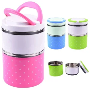 Lunch Box 2 Layer   For Kids and Adults (random color) - Image 5
