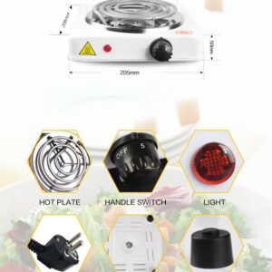 Electric Stove For Cooking - Hot Plate Heat Up In Just 2 mins - Easy to Clean -Metal Body (random color ) - Image 1