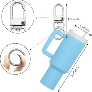 Colorful Mini Stanley Tumbler Key chain ? Cute Miniature Tumbler Charm for Handbags, Backpacks & Car Keys ? Portable Stanley Cup Key chain Accessory -Random color | Key Chain | Stanley Key chain - Image 4