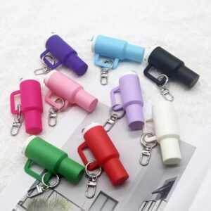 Colorful Mini Stanley Tumbler Key chain ? Cute Miniature Tumbler Charm for Handbags, Backpacks & Car Keys ? Portable Stanley Cup Key chain Accessory -Random color | Key Chain | Stanley Key chain - Image 2