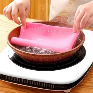 Silicone Baking Mat With Measurements Heat Resistant Cookie Sheet Oven Liner (Random color) - Image 3