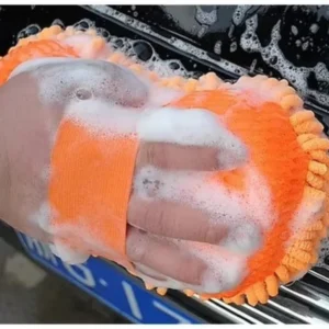 Microfiber Sponge Pad with Grip Handle Multipurpose Microfibre Wash & Dry Cleaning Sponge, 1 Piece - Random Color - Image 3