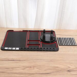 Non Slip Dashboard Matt With Phone Holder Keychain Coins Card Holder - Image 4