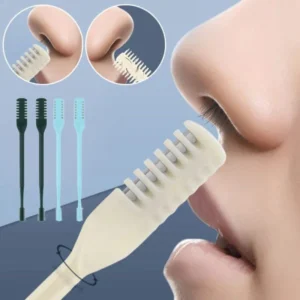 Portable Manual Nose Hair Trimmer ? Stainless Steel, Washable, Safe & Painless Grooming Tool ? 2pcs Set - Image 3