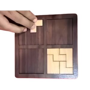 Multi solved puzzle | Wooden Jigsaw Puzzle Games Set | Brain Teaser Games for Kids - Image 2