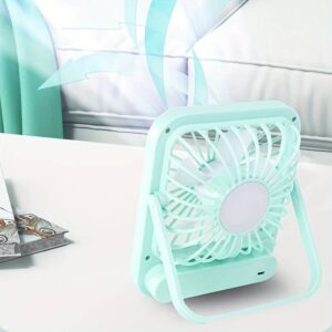 Quite Hanging Desk Fan, Mini USB Rechargeable Fan, Quiet Mini Desktop Cooling Fan for Indoor Outdoor(random color ) - Image 4