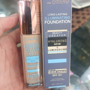 Emelie Cosmetics Infallible 24H Fresh Wear Foundation ? Natural Matte Finish, Long-Lasting, Waterproof, Sweat & Heat Proof with SPF 25 - Image 1